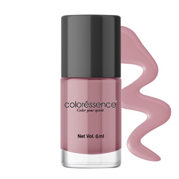 Coloressence Cute Coats Long Lasting Nail Paint | Chip Resistant | Quick Dry | One Swipe Application | Toxin Free|Nude Lilac-6ml