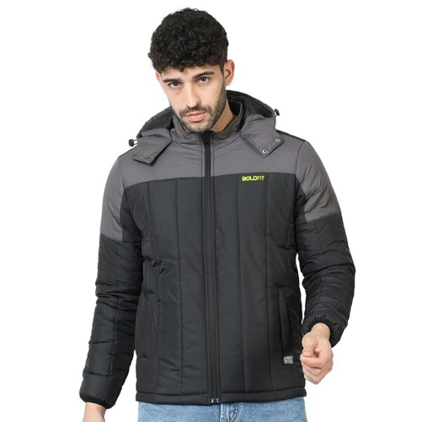 Boldfit Jacket For Men Winter Wear Nylon Winter Jacket For Men Minus degree Jackets from Minus 10 Degree Winter Wear for Men Insulated Winter Jackets For Men Heavy Jackets For Men Winter Mens jacket