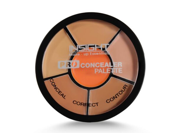 INSIGHT Cosmetics Pro Concealer Palette Waterproof Concealer With Full Coverage |Easily Blendable Concealer| 3 In 1 Palette- Conceal Corect & Contour | Crease Resistance |Long Lasting |Oil Control