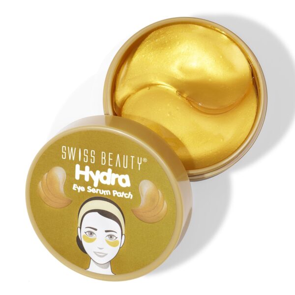 Swiss Beauty Hydra Anti Wrinkle Eye Serum Patch| Treats Dark Circles, Fine Lines And Wrinkles | Enriched With Collagen And Aloe Vera Extract | Shade -Gold, 60 Pcs