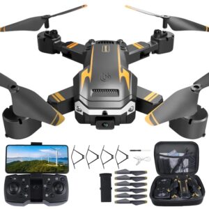 Brushless Drone with 4K UHD Camera, 45-Minute Flight Time, Foldable Design, Smart Flight Modes (Follow Me, Auto Return), Long-Range Control & Stable Flight for Aerial Photography & Exploration.