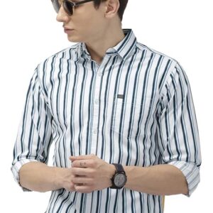 The Indian Garage Co Men's Cotton Slim Fit Shirt