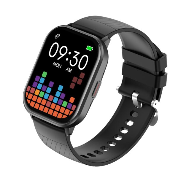 Nervfit Fuel S1 Pro Premium Smartwatch with 2.01" HD Display, Bluetooth Calling, AI Voice Assistant, IP68 Waterproof, Heart Rate & SpO2 Monitoring, and 100+ Sports Modes – Black