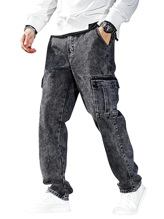 Men Jeans || Jeans for Men || Cargo Jeans (Q-04-05)
